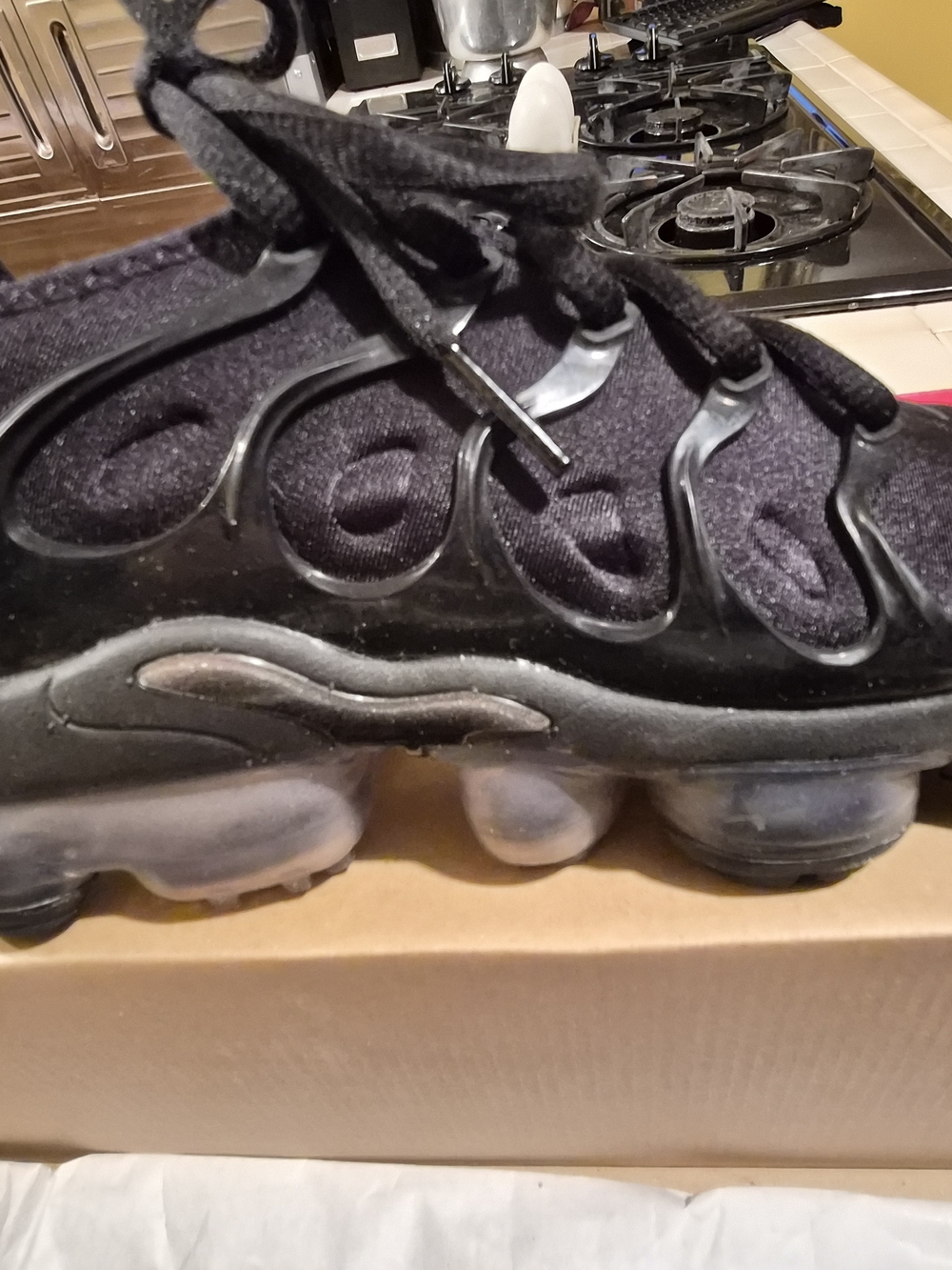 Nike Black Youth Air Bubble Sneakers